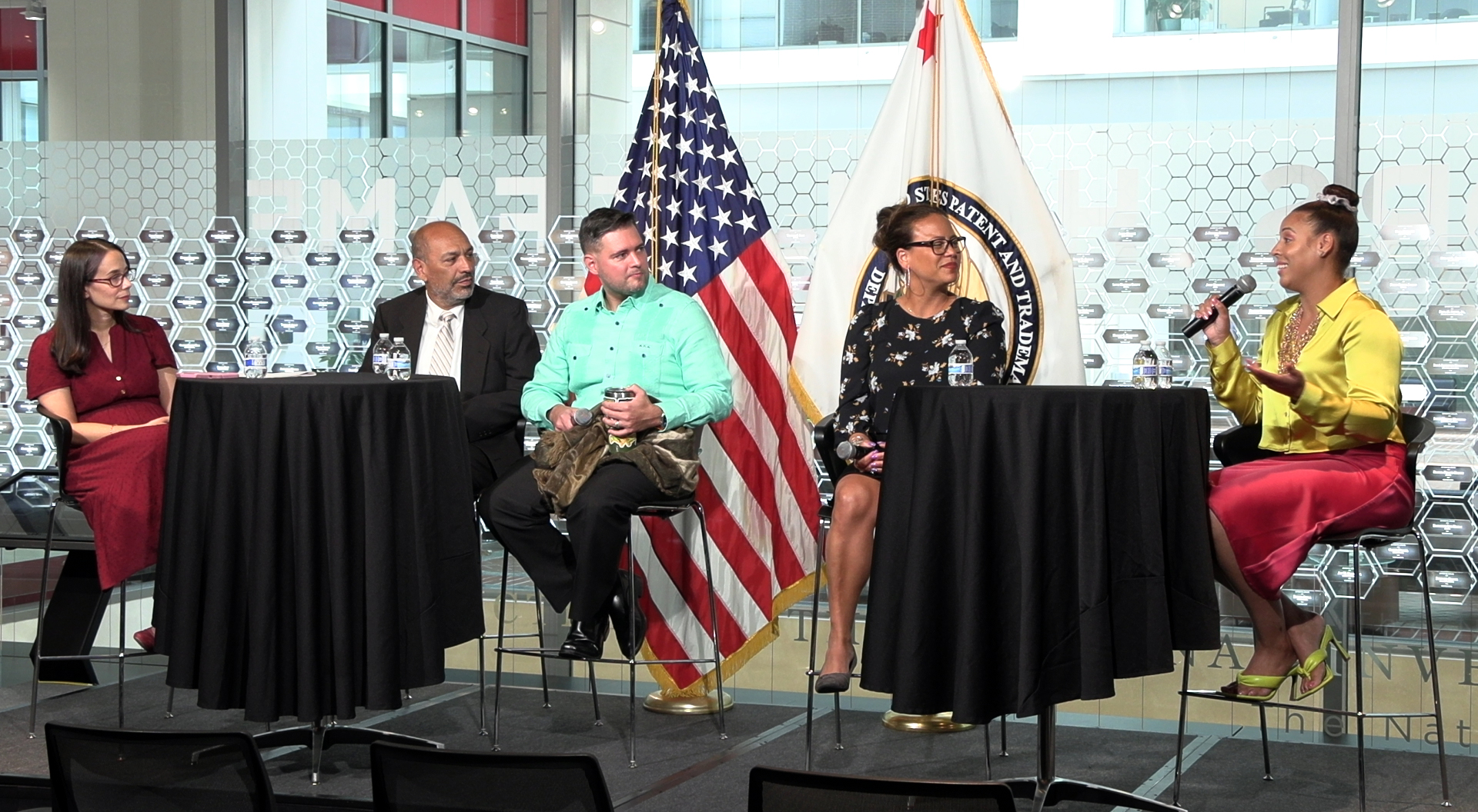 anelists of the first-ever USPTO “Hispanics in the Military” discussion present at the National Inventors Hall of Fame Sep 19, 2023 as part of Hispanic Heritage Month. 
